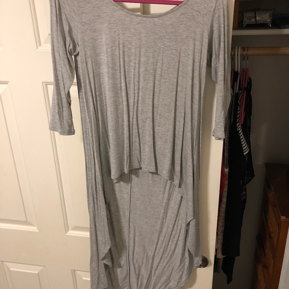 BKE Red High Low Tunic